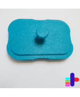 Vue arrière de l’emporte-pièce rectangle 73x45mm : une conception ergonomique pour une prise en main facile.