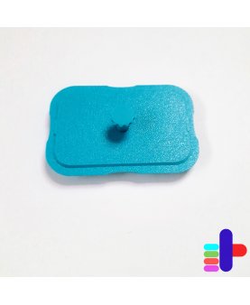 Vue arrière de l’emporte-pièce rectangle 84x52mm : une conception ergonomique pour une prise en main facile.