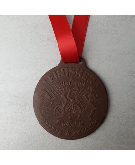 Médaille chocolat Triathlon