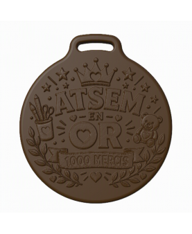 Moule silicone médaille «...